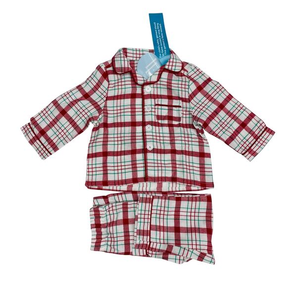 NWT Little English Size 18M Holiday Plaid Classic Pajama Set - Picture 1 of 3